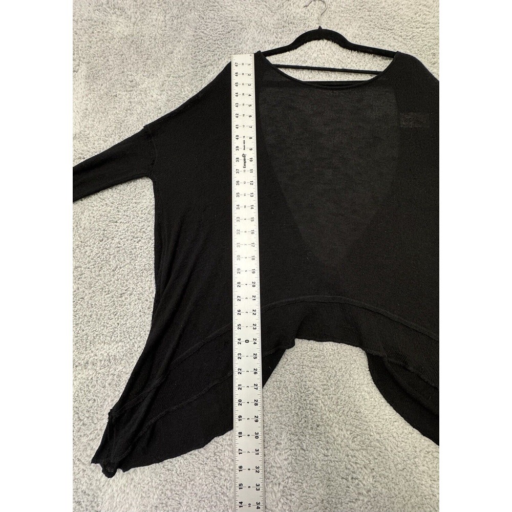 We the‎ Free Black Sheer Top Boho Pheasant Baby Doll Long Sleeve Top Small - Picture 5 of 8